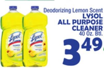 Bravo Supermarkets Lysol all purpose cleaner offer