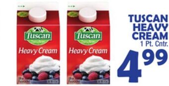 Bravo Supermarkets Tuscan heavy cream offer