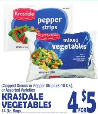 Bravo Supermarkets Krasdale vegetables 14 oz. bags offer