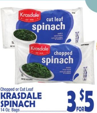 Bravo Supermarkets Krasdale spinach offer