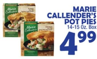 Bravo Supermarkets Marie callender's pot pies offer