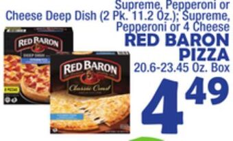 Bravo Supermarkets Red baron pizza 20.6-23.45 oz. box offer
