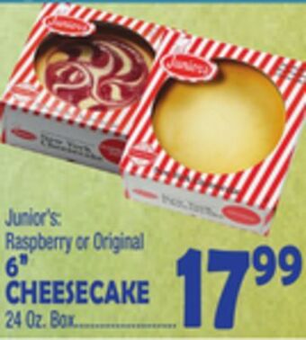 Bravo Supermarkets 6" cheesecake offer