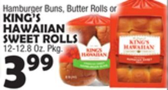 Bravo Supermarkets King's hawaiian sweet rolls offer