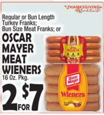 Bravo Supermarkets Oscar mayer meat wieners offer