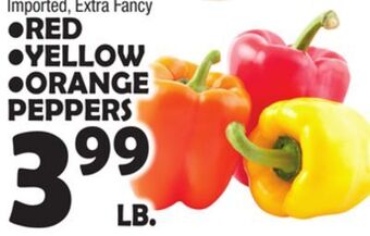 Bravo Supermarkets Red, yellow, orange peppers offer