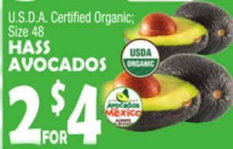 Bravo Supermarkets Hass avocados offer