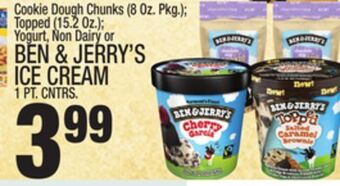 C Town Ben & jerry's ice cream 1 pt. cntrs offer