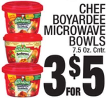 C Town Chef boyardee microwave bowls offer