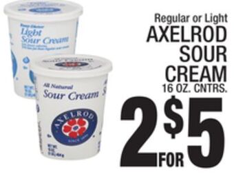 C Town Axelrod sour cream offer