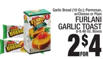 C Town Furlani garlic toast 8-8.46 oz. boxes offer