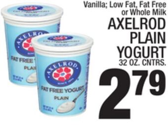 C Town Axelrod plain yogurt offer