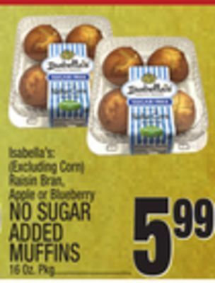 C Town No sugar added muffins offer