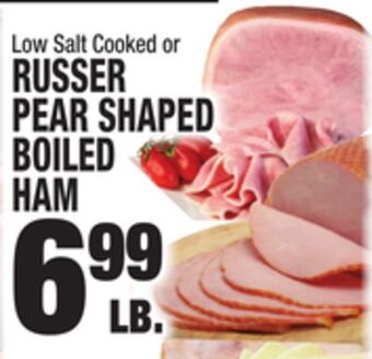 C Town Russer pear shaped boiled ham offer