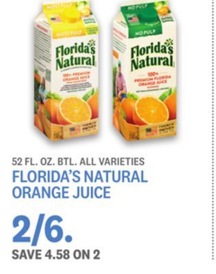 Kings Food Markets Florida's natural orange juice offer