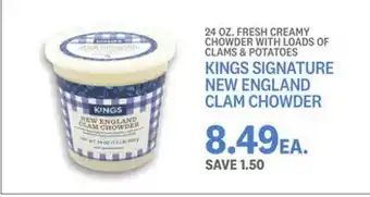 Kings Food Markets Kings signature new england clam chowder offer