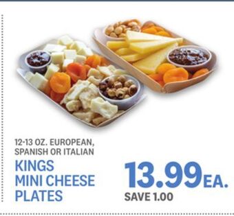 Kings Food Markets Kings mini cheese plates offer