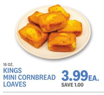 Kings Food Markets Kings mini cornbread loaves offer