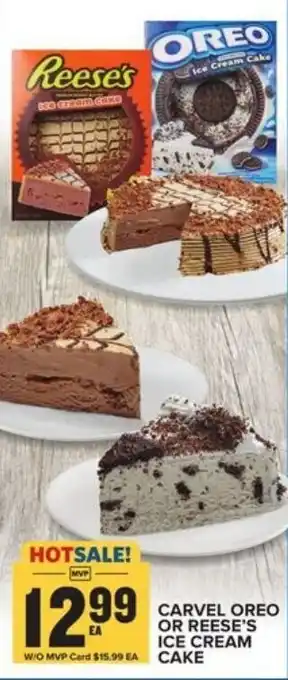Food Lion Carvel Oreo or Reese's Ice Cream Cake offer