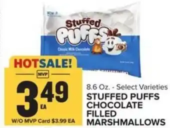 Food Lion Stuffed Puffs Chocolate Filled Mashmallows 8.6 oz offer