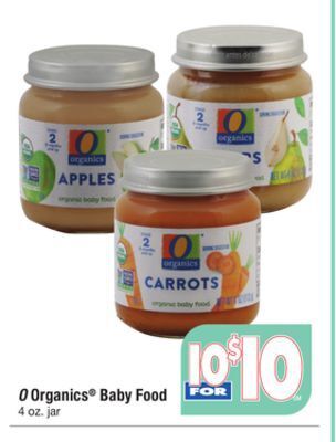 ACME O organics® baby food offer