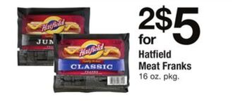 ACME Hatfield meat franks offer