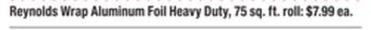 ACME Reynolds wrap aluminum foil offer