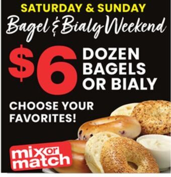 ACME Dozen bagels or bialy offer