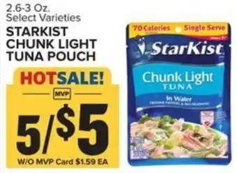 Food Lion Starkist Chunk Light Tuna Puch 2.6-3 oz offer