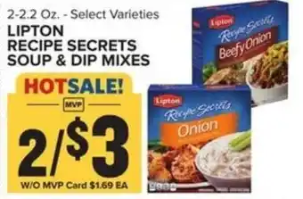 Food Lion Lipton Recipe Secrets Soup & Dip Mixes 2-2.2 oz offer