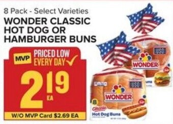 Food Lion Wonder Classic Hot Dog Or Hamburger Buns offer