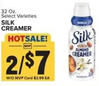 Food Lion Silk Creamer 32 oz offer