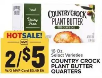 Food Lion Country Crock Plant Butter Quarters 16 oz offer
