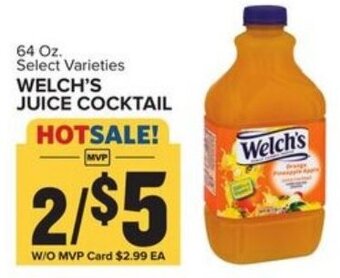 Food Lion Welch's Juice Cocktail 64 oz offer