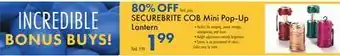 Boscov's Securebrite cob mini pop-up lantern offer