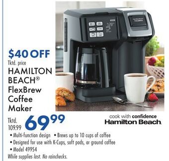 Boscov's Hamilton beach® flexbrew coffee maker offer
