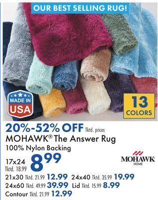 Boscov's Mohawk® the answer rug offer