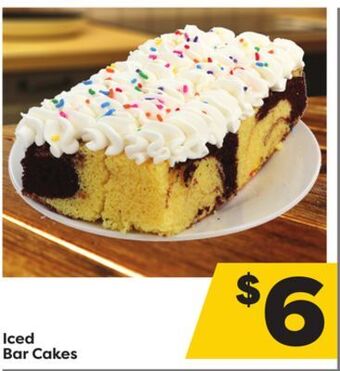 Weis Markets Iced bar cakes offer
