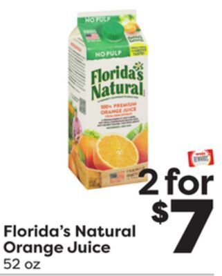 Weis Markets Florida's natural orange juice offer