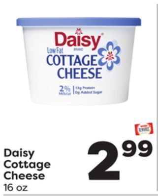 Weis Markets Daisy cottage cheese offer
