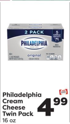 Weis Markets Philadelphia cream cheese twin pack offer