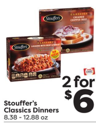 Weis Markets Stouffer's classics dinners offer
