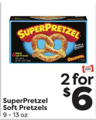 Weis Markets Superpretzel soft pretzels offer