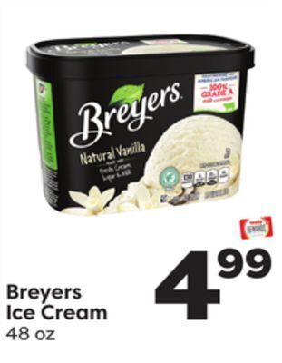 Weis Markets Breyers ice cream offer