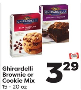 Weis Markets Ghirardelli brownie or cookie mix offer