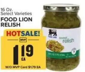 Food Lion Food Lion Relish 16 oz offer