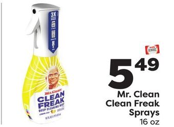 Weis Markets Mr. clean clean freak sprays offer