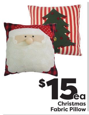 Weis Markets Christmas fabric pillow offer