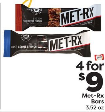 Weis Markets Met-rx bars offer