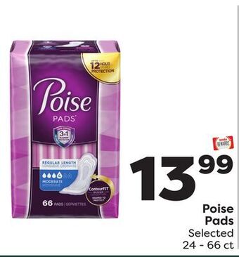 Weis Markets Poise pads offer